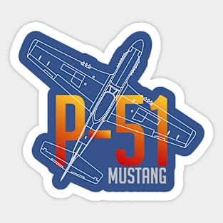 Legendary Wings: The P-51 Mustang Chronicles Sticker